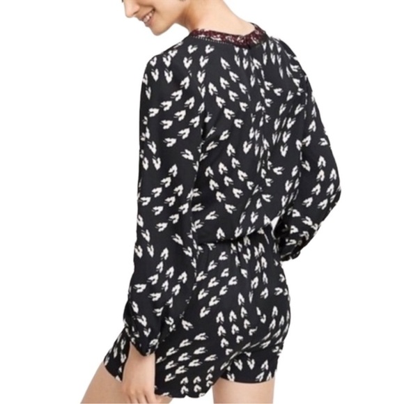 Ranna Gill Madine Printed Long Sleeve Romper - Picture 2 of 11